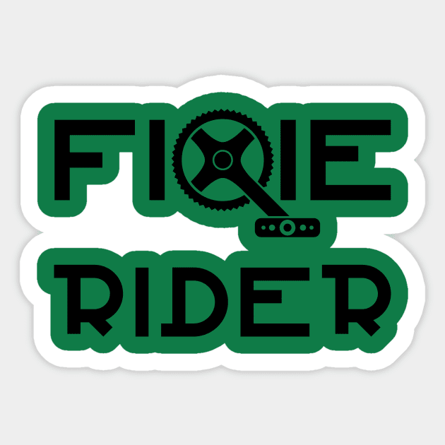 Fixie rider Sticker by uglypaper